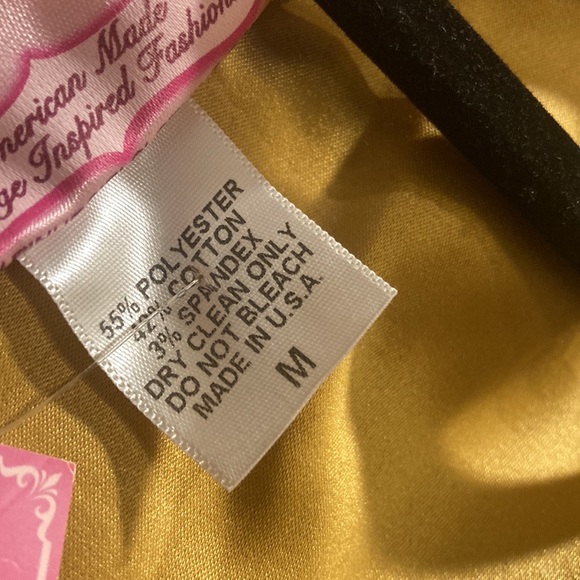 Pinup Girl Clothing “Gold Ava Dress” - Picture 6 of 7